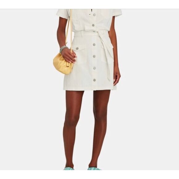 RAILS DANICA WHITE DENIM DRESS SIZE S - Picture 3 of 10